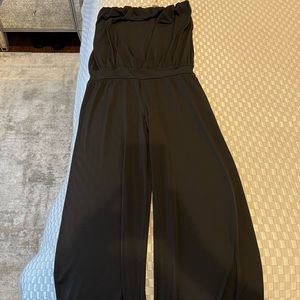 Dressy black strapless jumpsuit